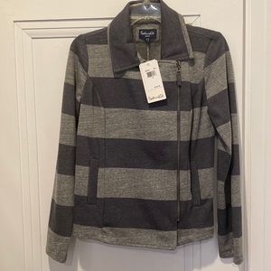 Splendid jacket; sz M; zipper, side pockets; grey; NWT; discount shipping